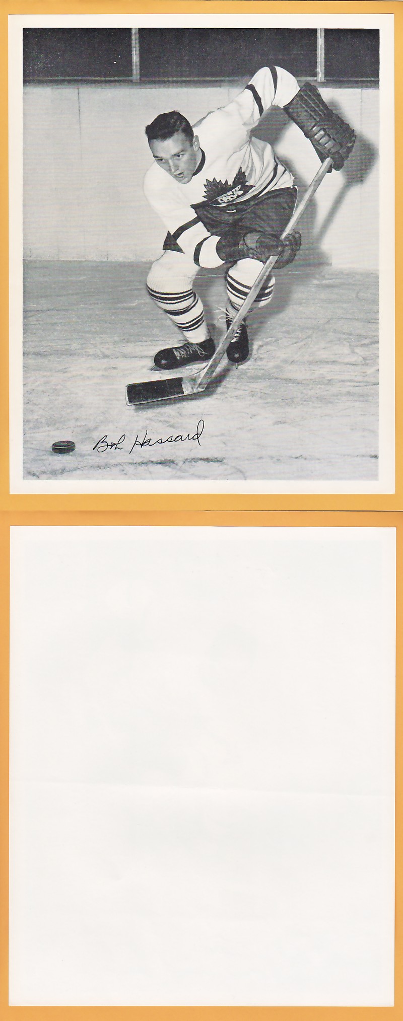 1945-54 QUAKER OATS PHOTO BOB HASSARD photo 1945-54 QUAKER OATS PHOTO BOB HASSARD photo